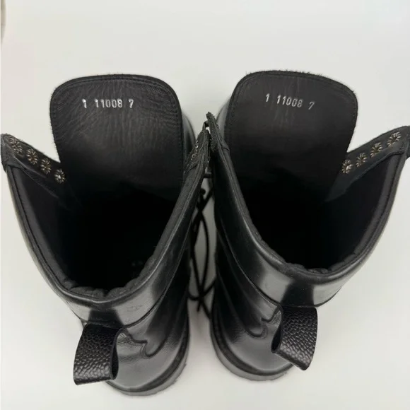 Men’s AF Ankari Floruss Combat Boots Black Size 7 Grunge Punk Biker Hipster Lug - Picture 12 of 14